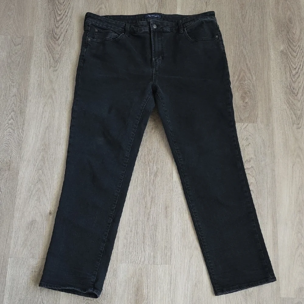 Aeropostale Black Slim Straight Denim Jeans